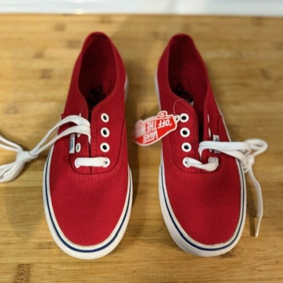 Retro Red Vans Authentic Platform 2.0 - Picture 2 of 16